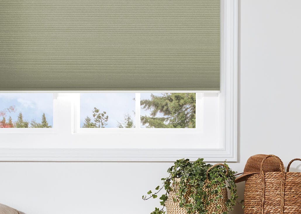 cellular blinds fitted on a window