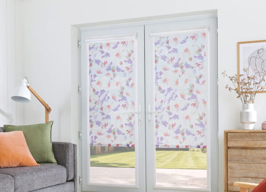 perfect fit roller blinds over patio doors